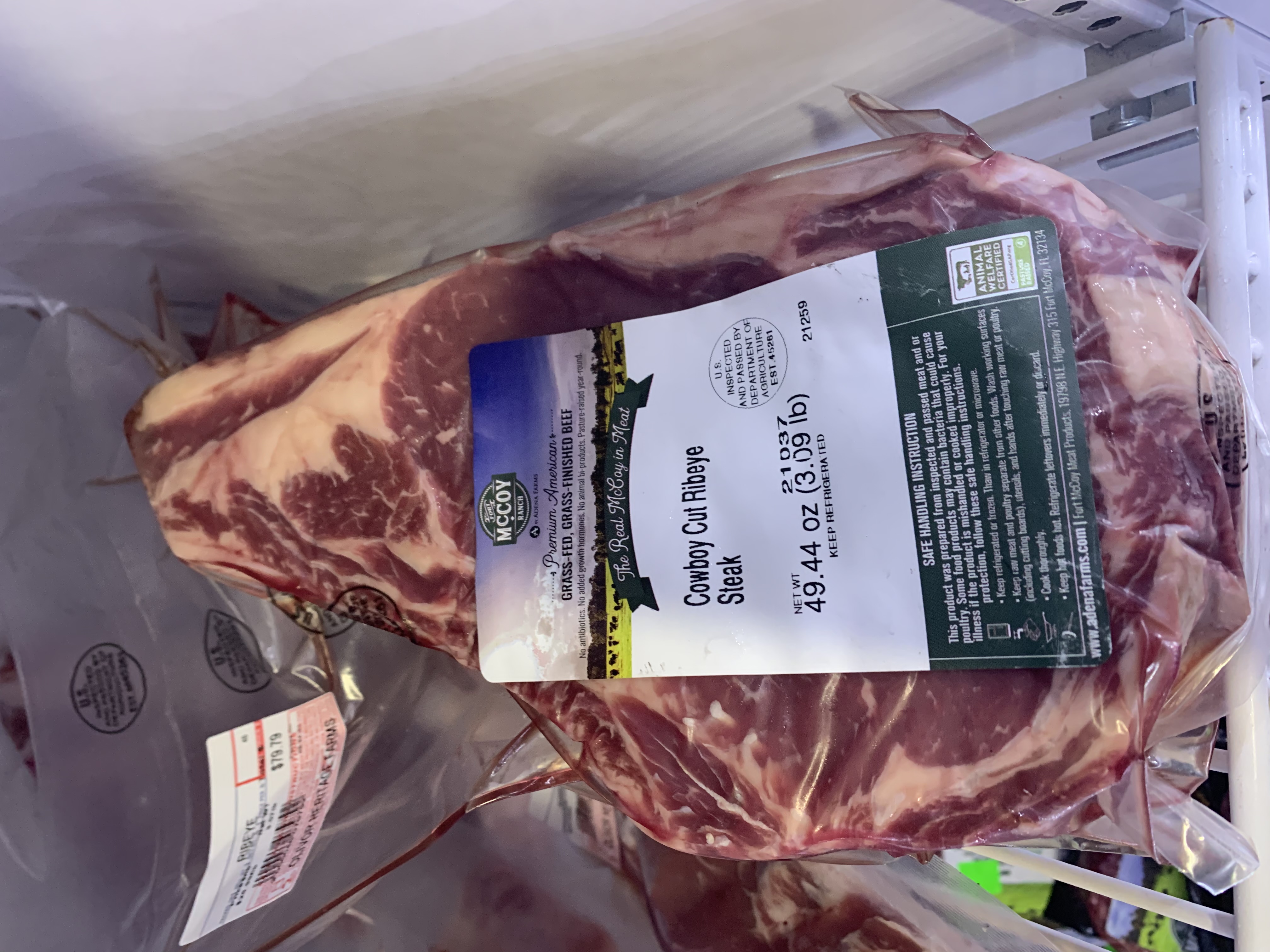 Bone In Beef Cowboy Ribeye 25-28 oz