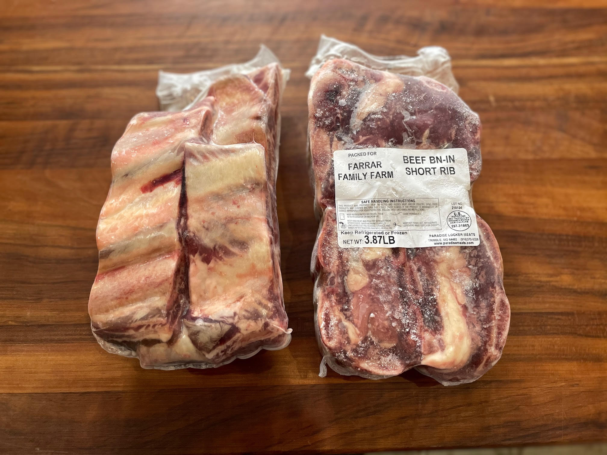 Beef Short Ribs Large, bone-in