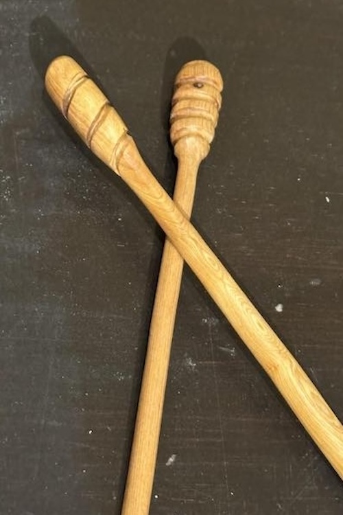 Honey Dipper Carved Wood