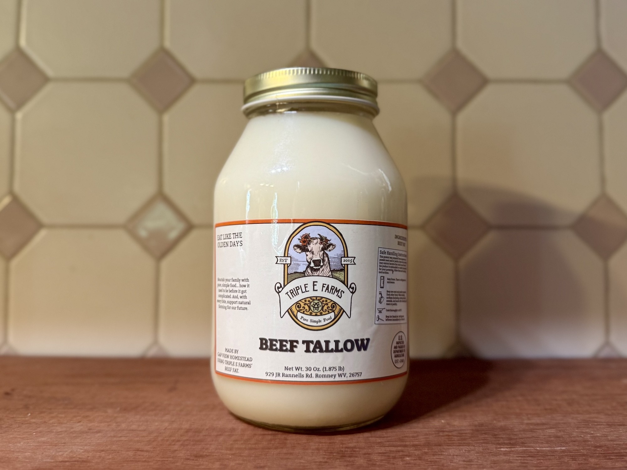 Beef Tallow, 1 Quart