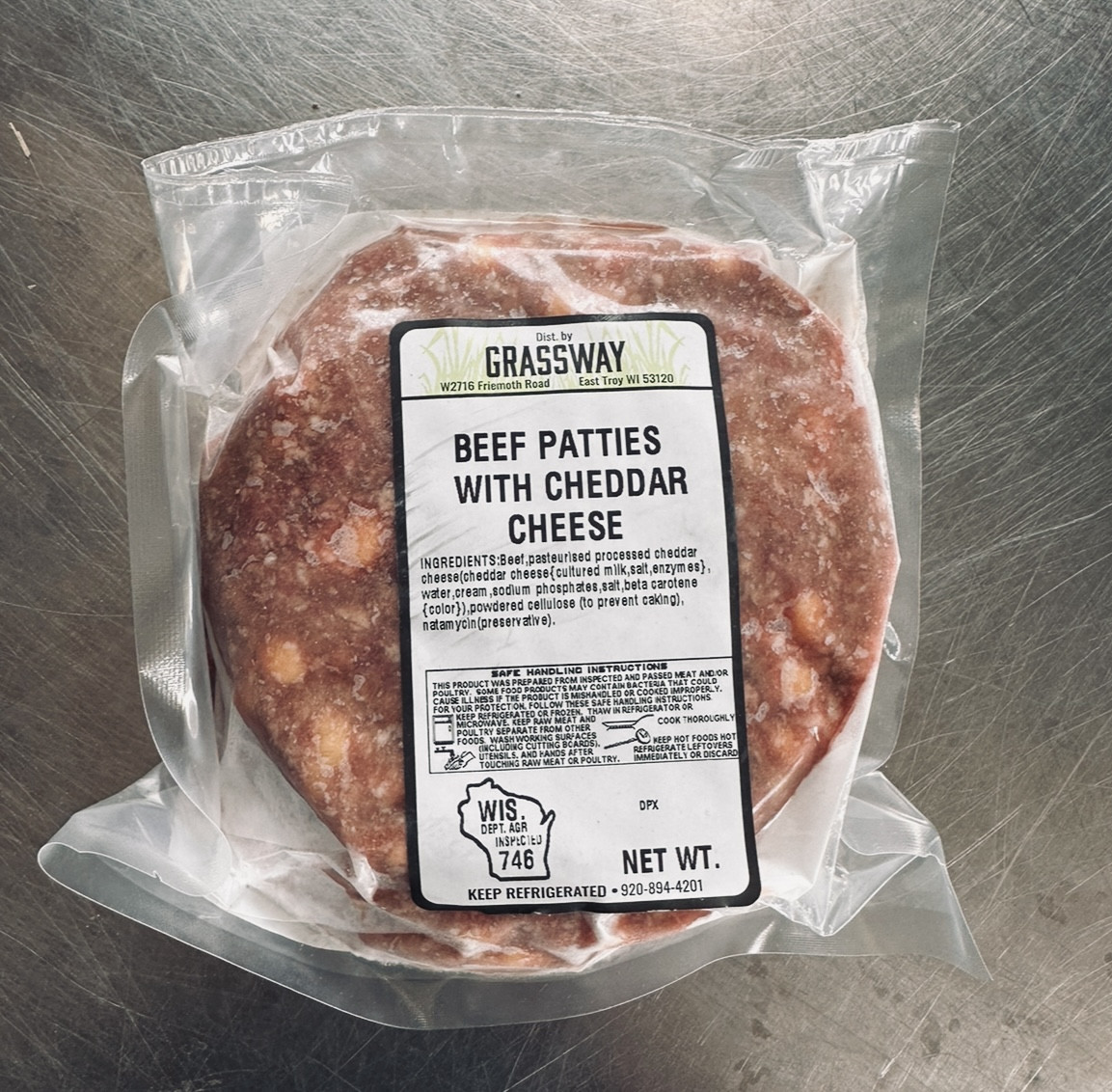 1/3 Beef Chuck Patties with Cheese