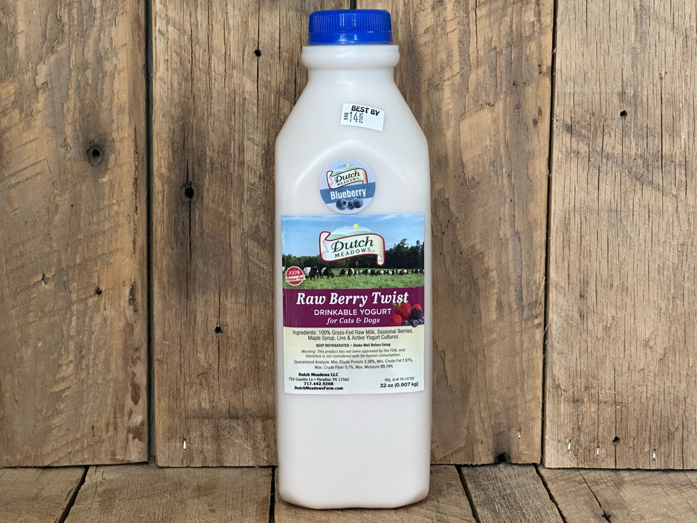 Raw Drinkable Yogurt (Blueberry)