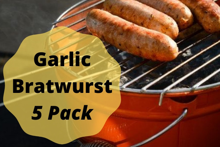 Garlic Bratwurst 5-Pack (20 Brats)