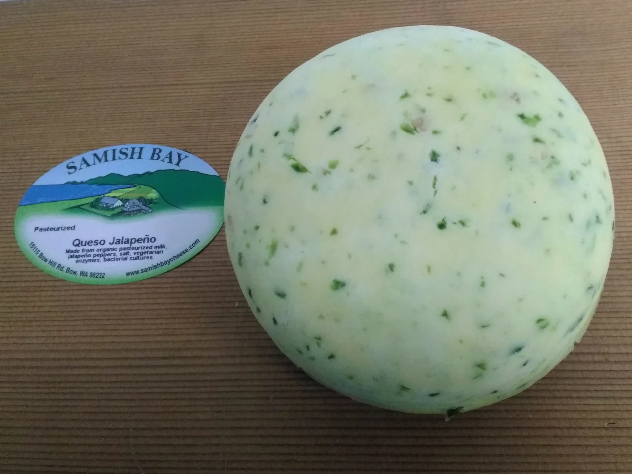 Samish Bay Organic Fresh Queso Jalapeno Cheese 1/2 LB