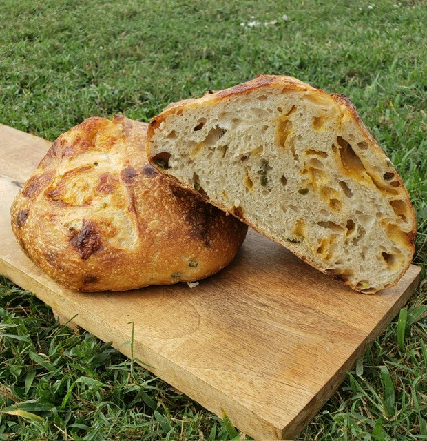 Artisan Sourdough, 2lb Loaf - Cheddar Jalapeño