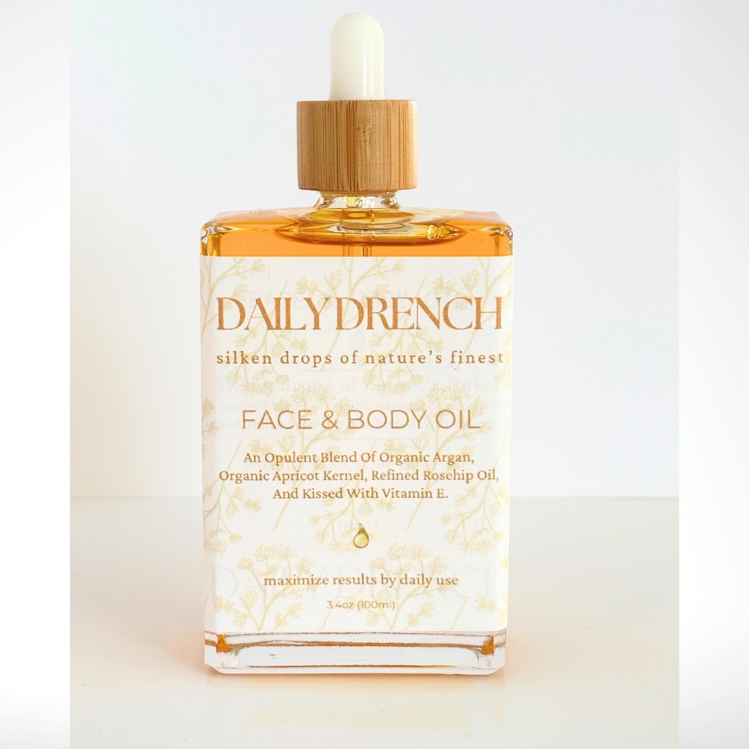 Daily Drench Face + Body Oil | Organic Daily Hydration