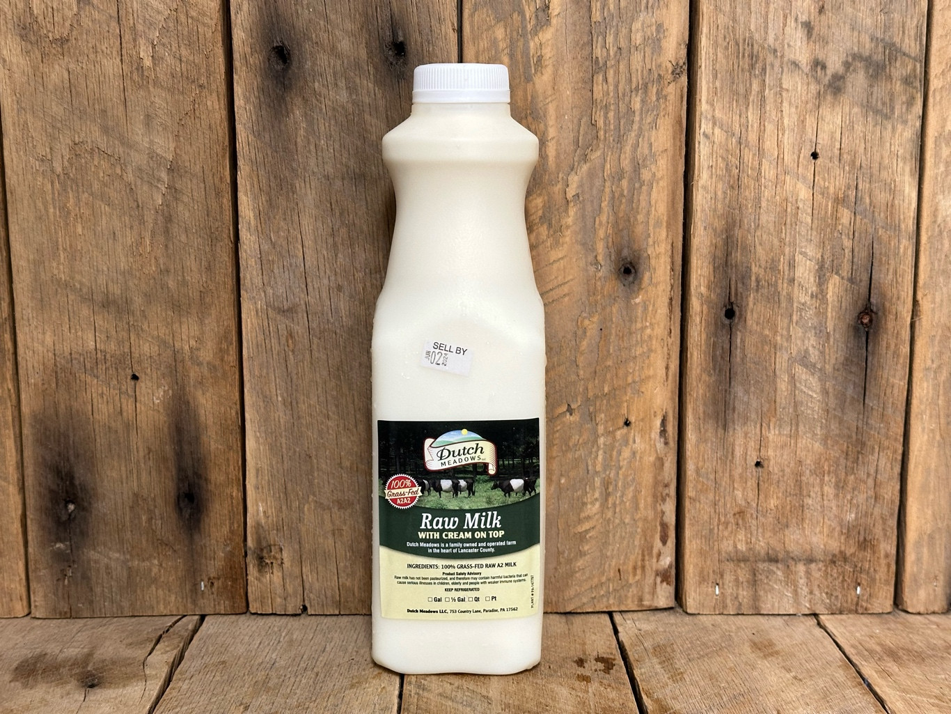 6 Pk. Quart Raw Milk (A2A2)