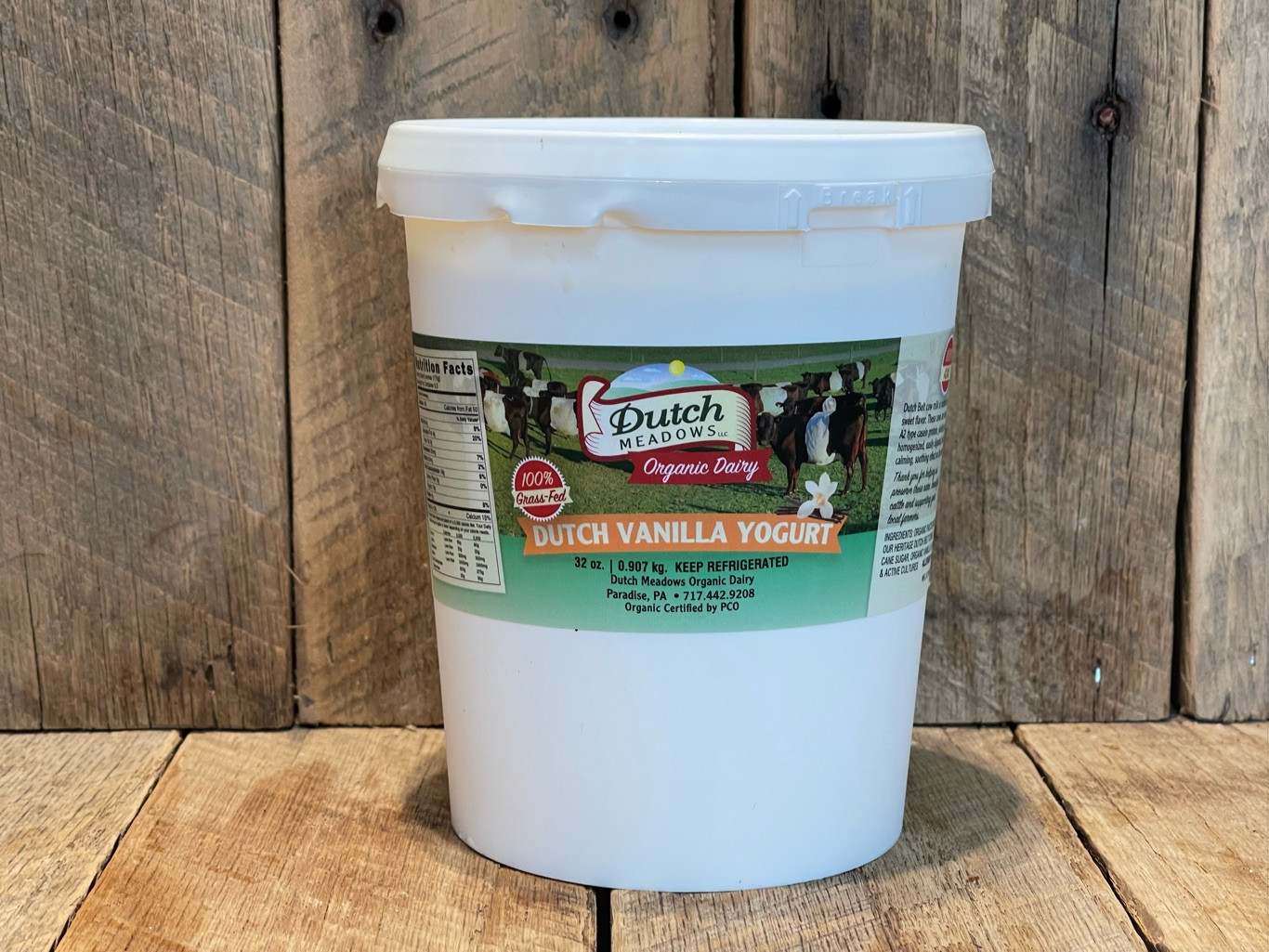 Quart Vanilla Yogurt (A2A2)