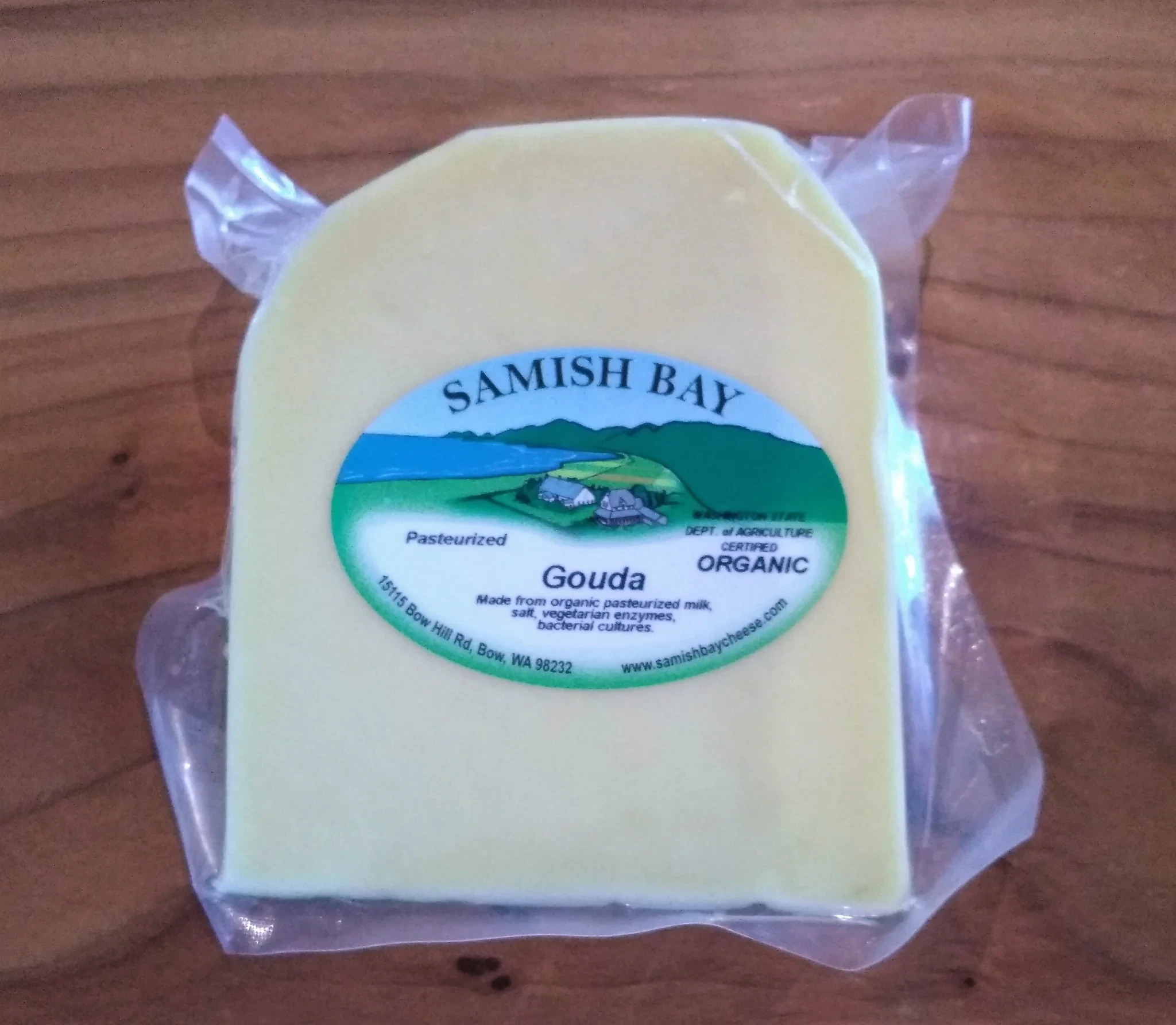 Samish Bay Organic Mild Gouda Cheese 1/3 LB