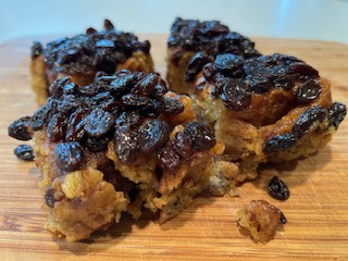 Einkorn Sourdough Sticky Buns (with raisins)
