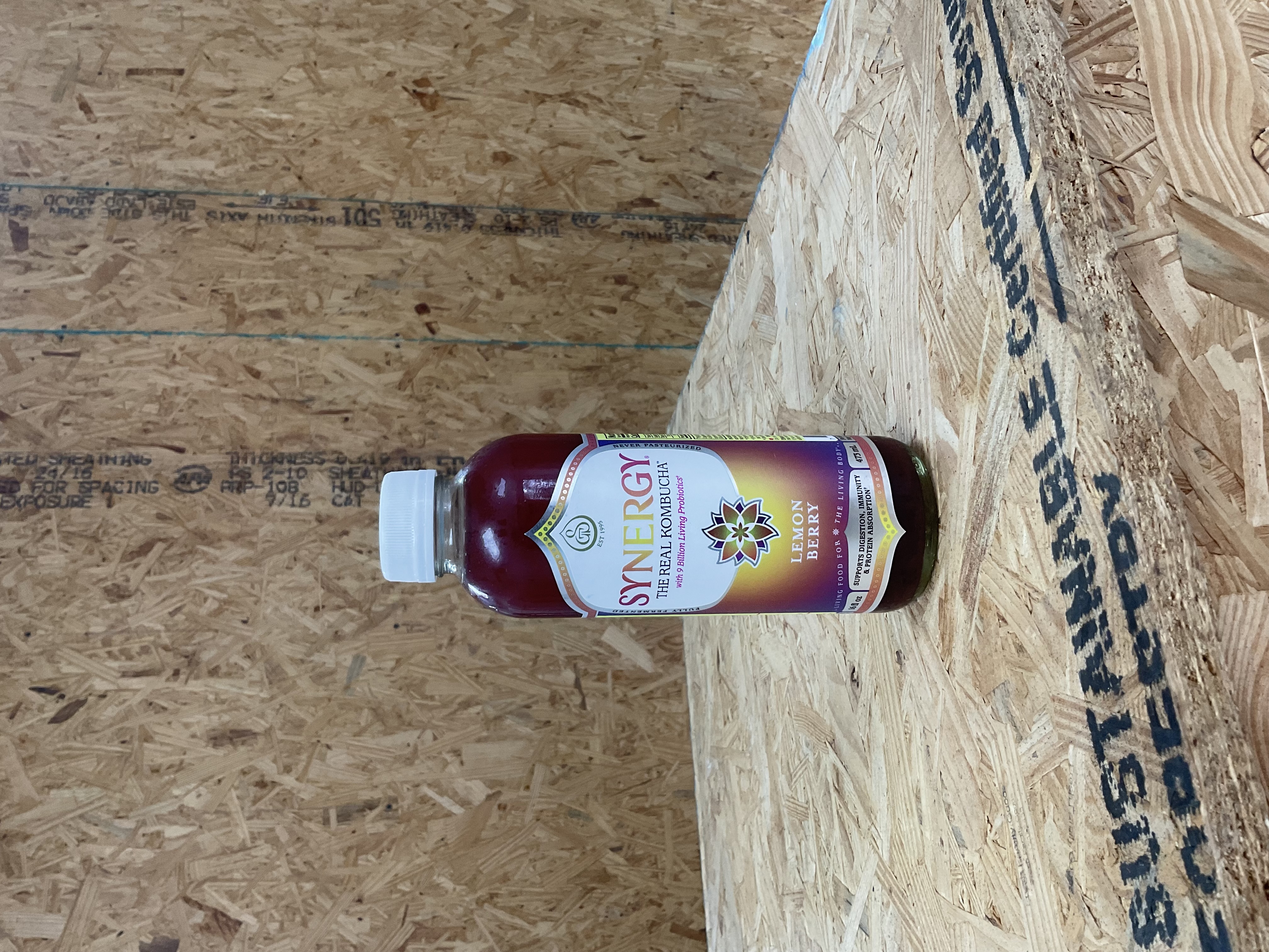 Synergy, Kombucha Raw, Lemon Berry (16oz)