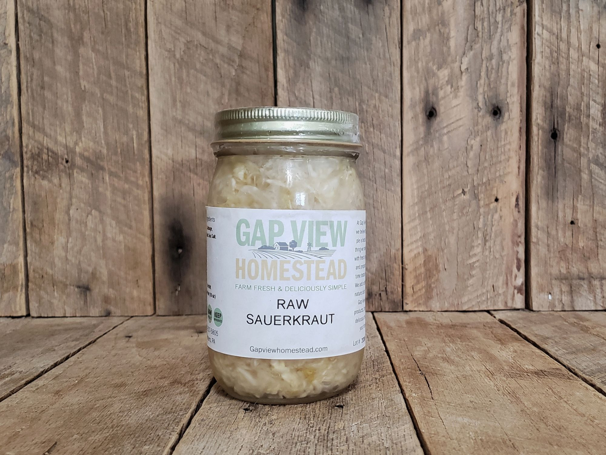 Pint Fermented Raw Sauerkraut