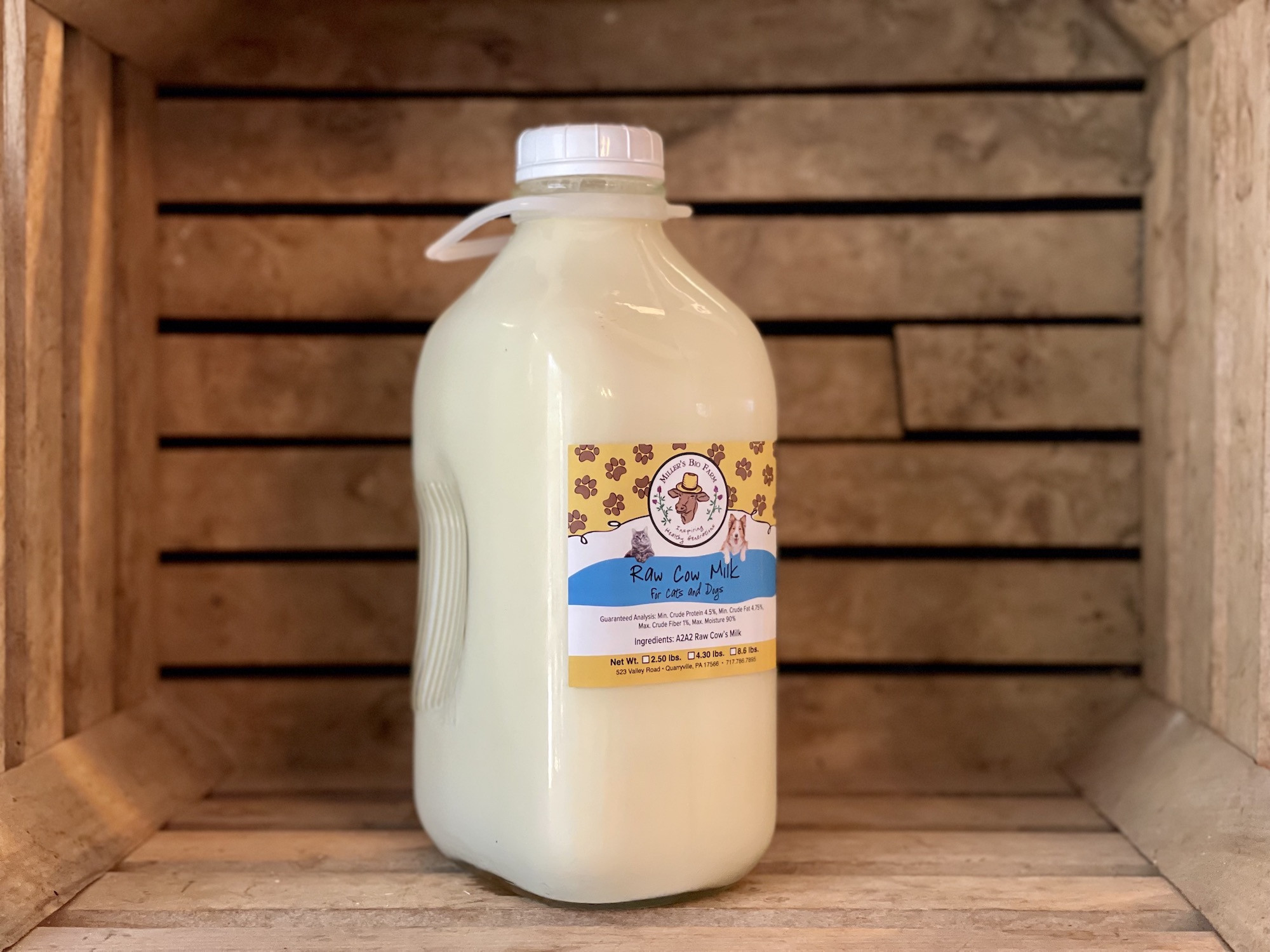 1/2 gallon - Raw A2/A2 Milk (Glass)*