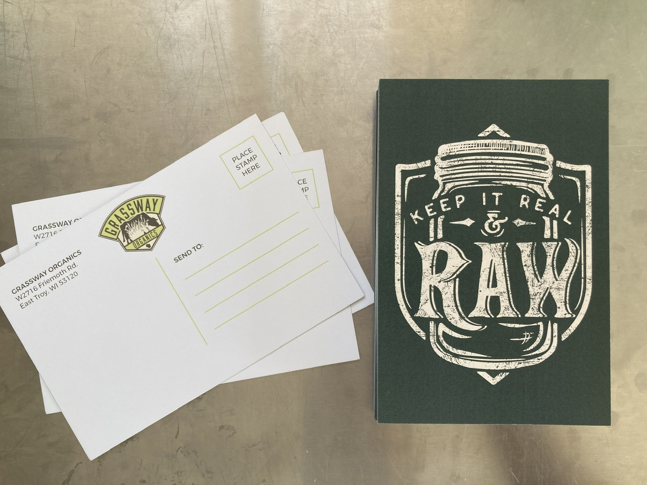 Grassway Organics Post Card
