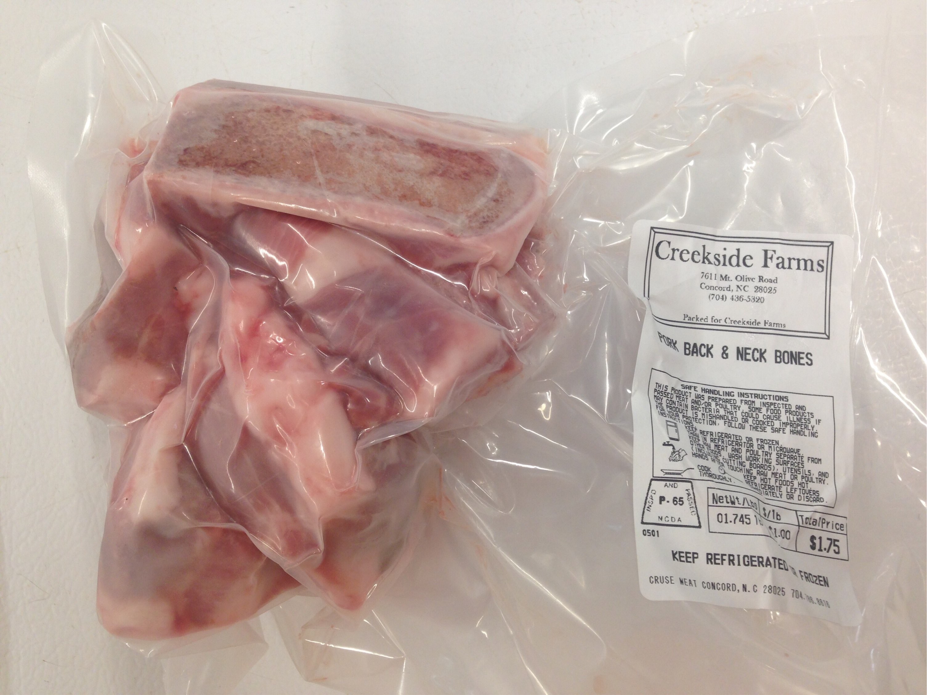 Pork bones - for soup