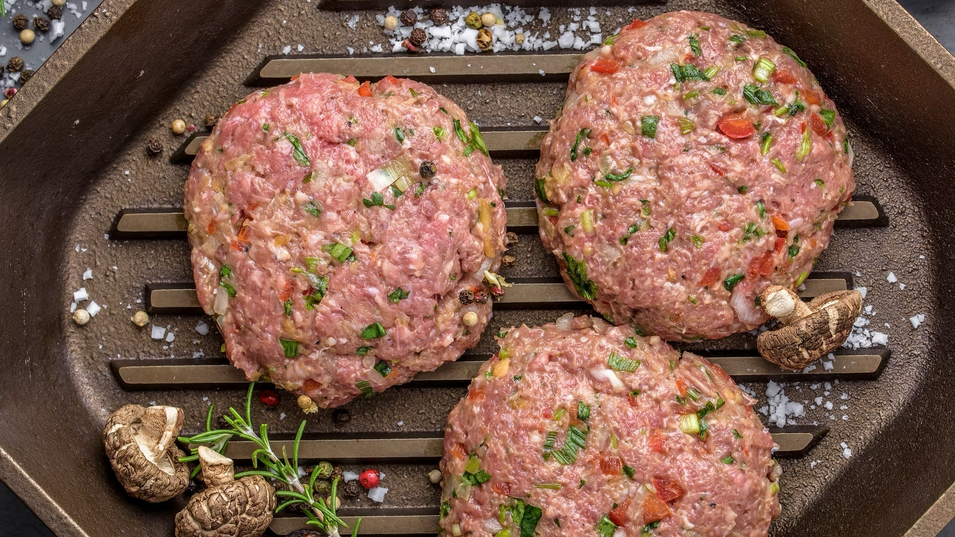 Ground Beef Pepper Steak Patty