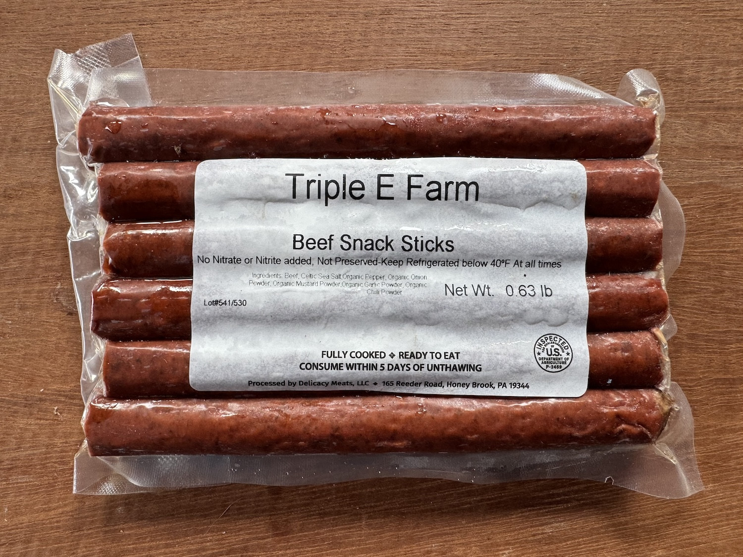 Beef Snack Sticks