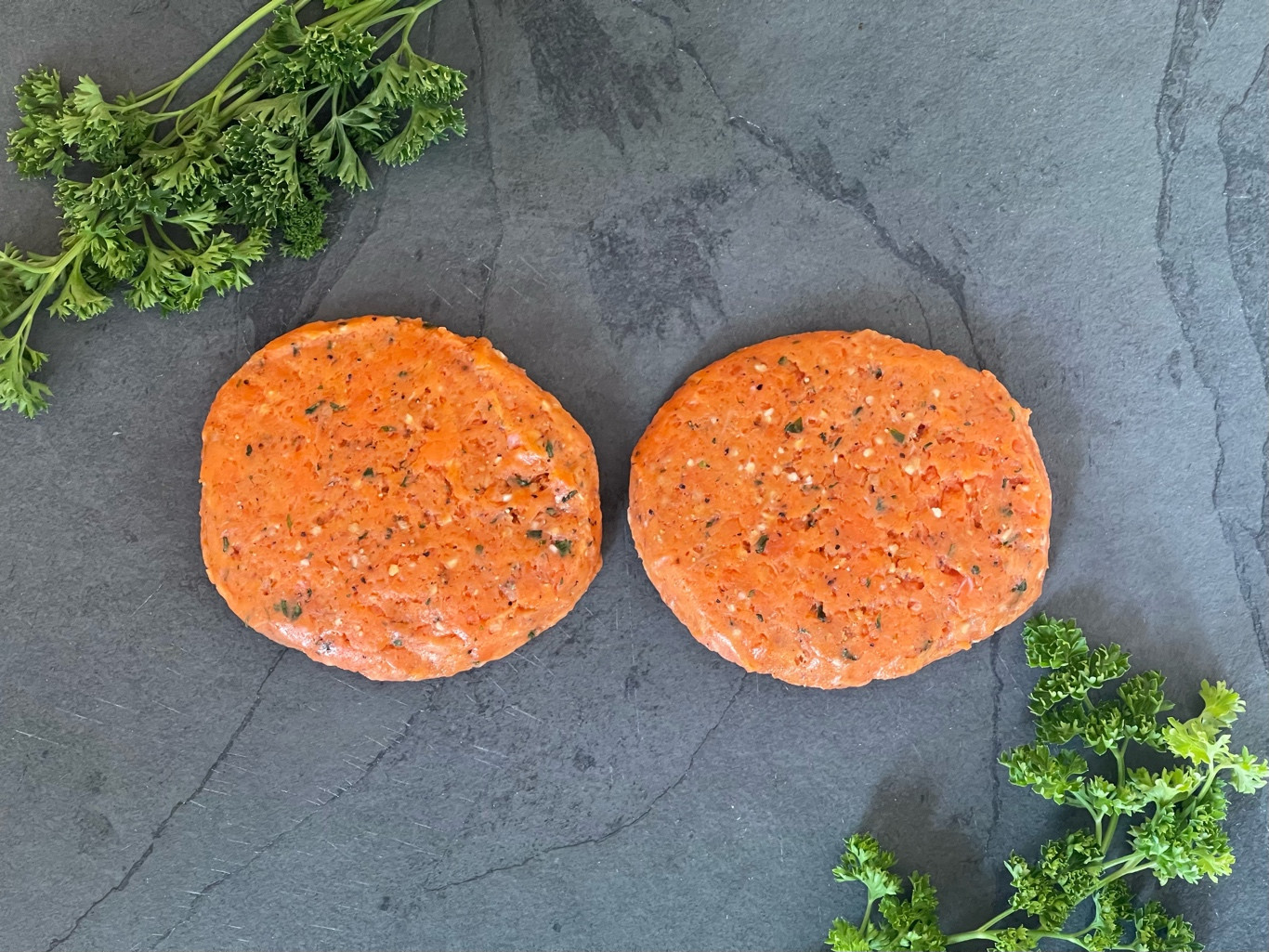 Garlic Salmon Burgers