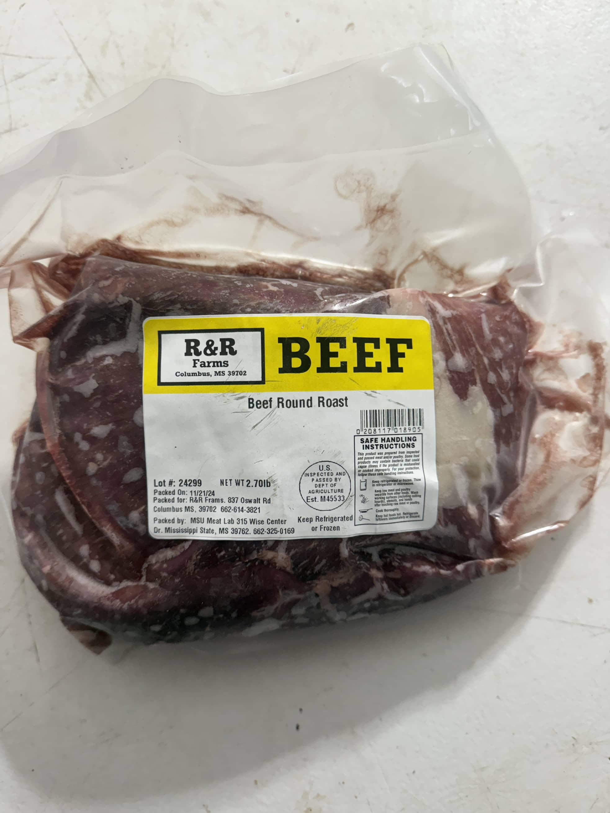 Rump Roast or Round Roast