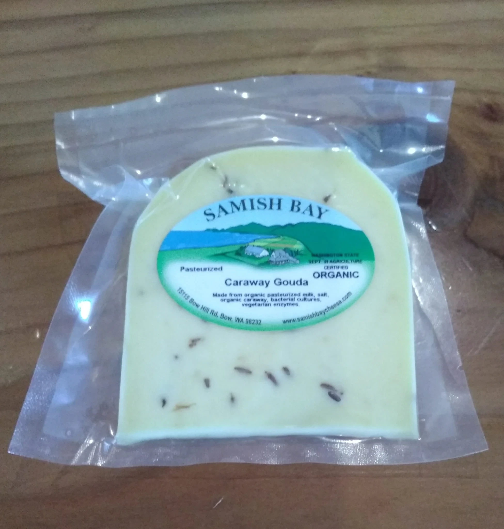 Samish Bay Caraway Gouda Cheese 1/3 LB