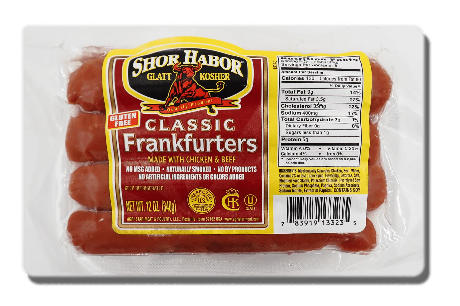 Beef & Chicken Classic Franks