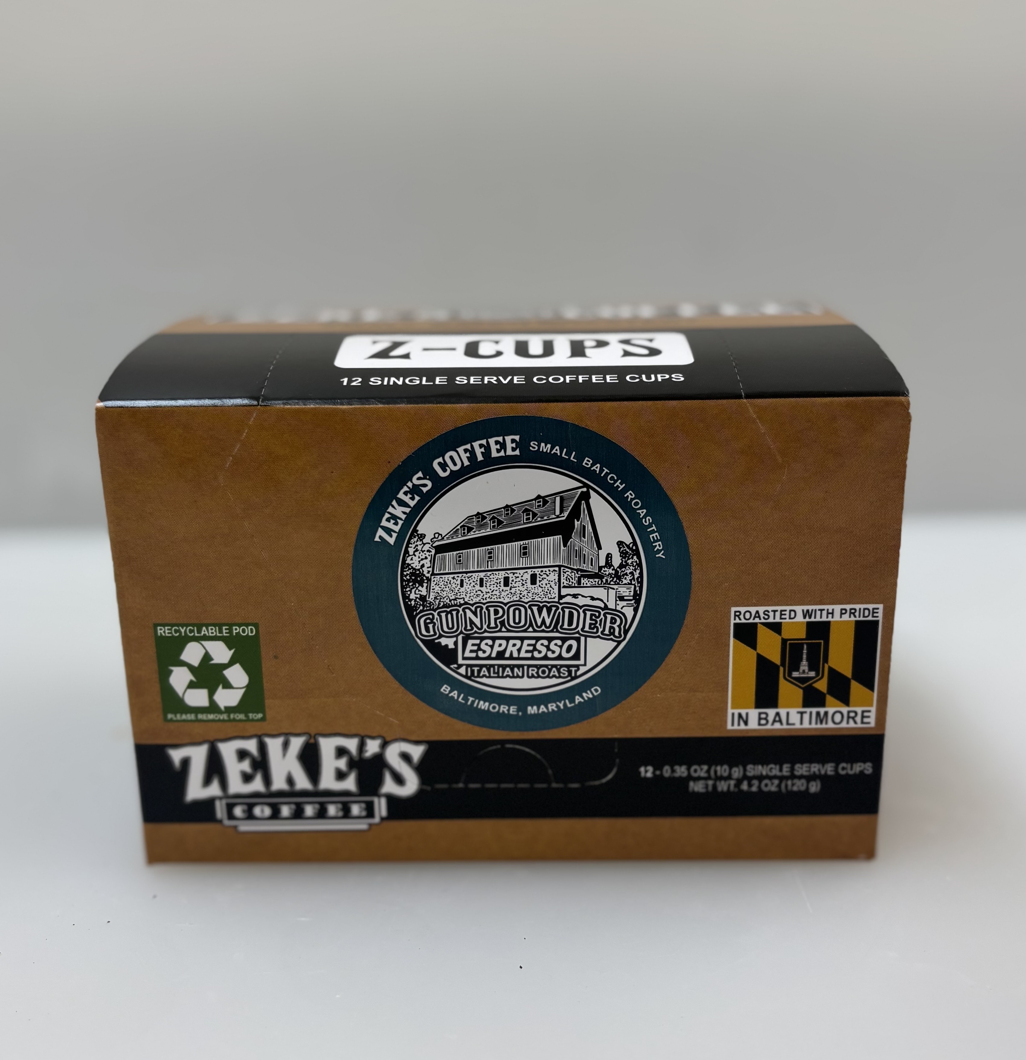 Zeke's Coffee "Z-Cups" - Gunpowder Espresso
