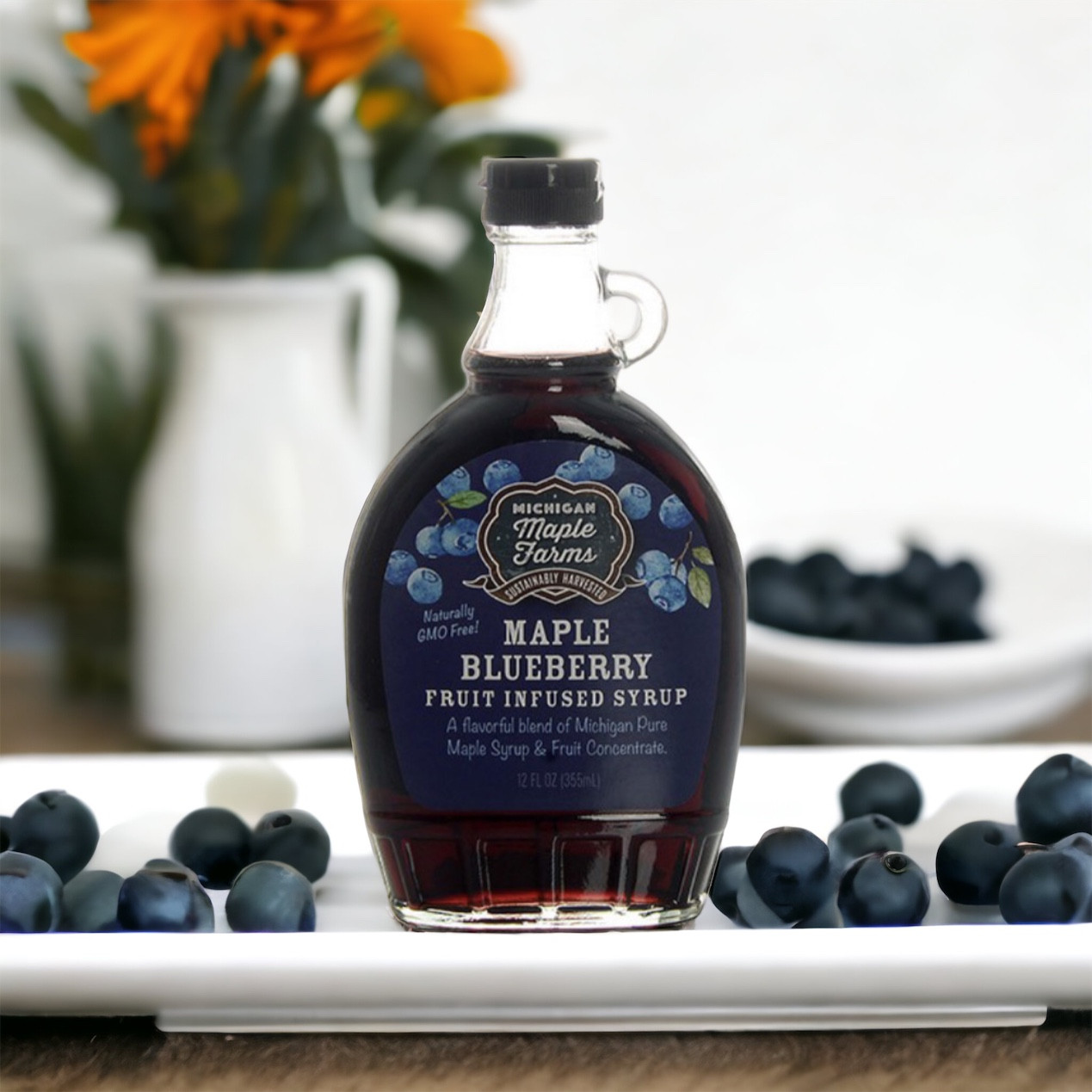 Blueberry infused Maple  Syrup