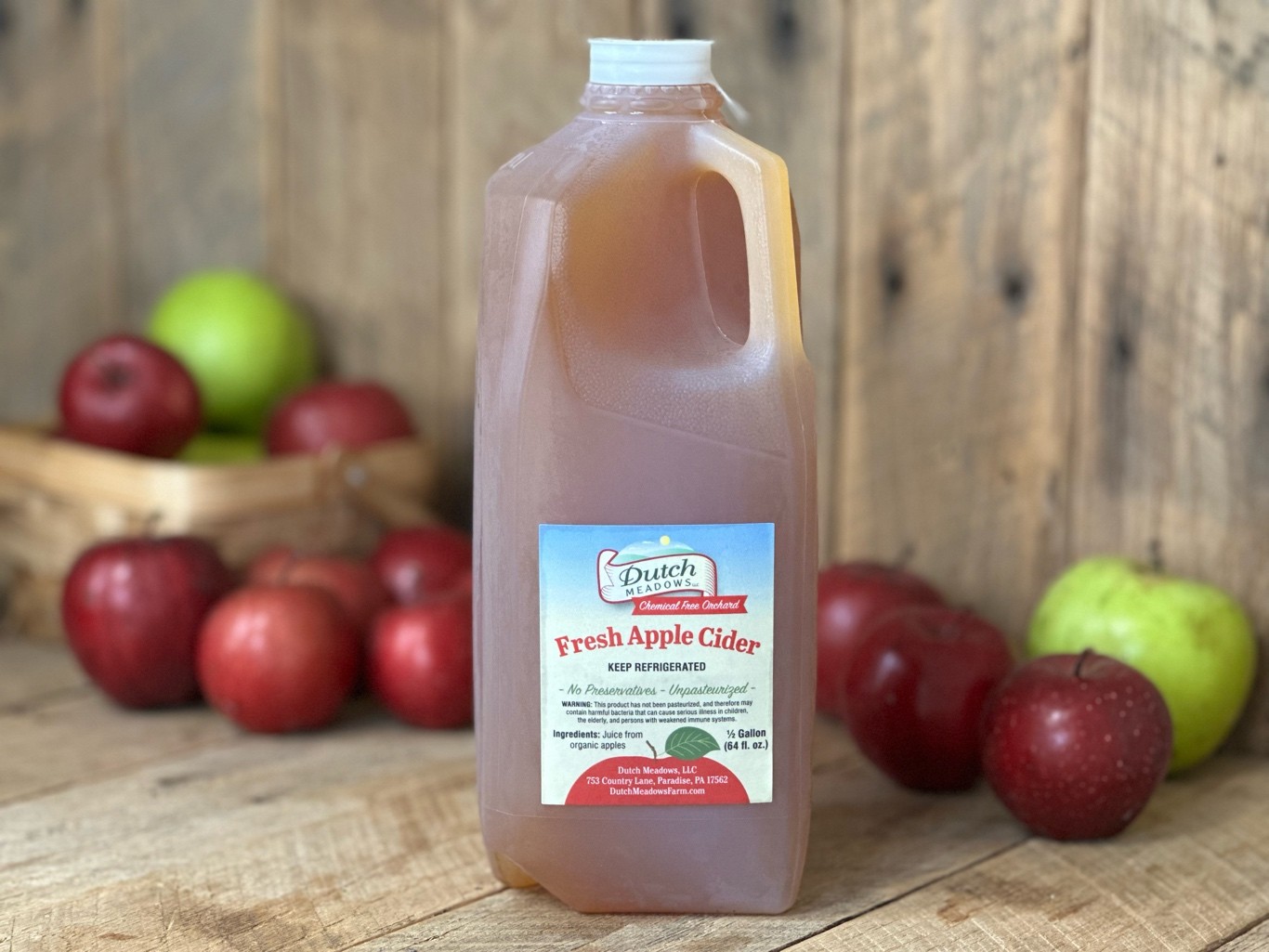 1/2 Gallon Apple Cider (Unpasteurized)