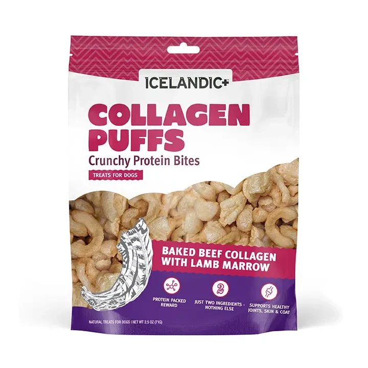 Icelandic+ Beef Collagen Puffs with Marrow For Dogs