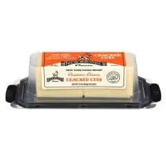 Cheddar - Extra Sharp White Cheddar Cracker Cuts Sliced (New Bridge)