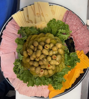 MEAT & CHEESE TRAY LARGE  FEEDS 40-50   16" TRAY  1 1/2LB MEAT