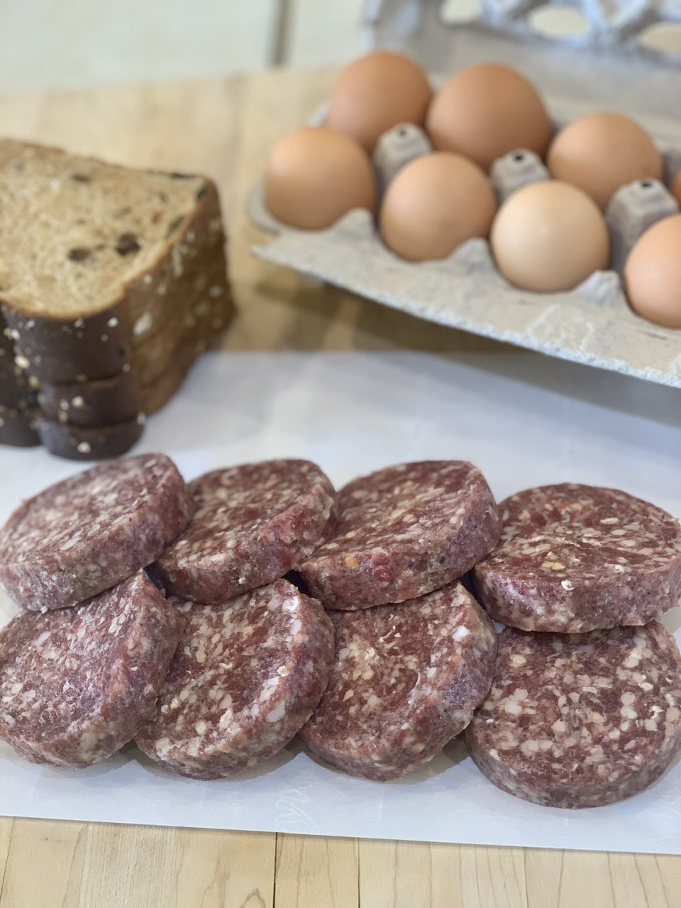 Beef Breakfast Sausage Patties (Maple) x8