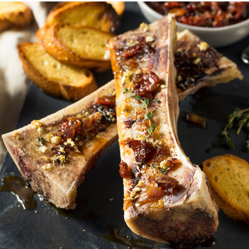 Beef Bones, Canoe Cut / Split Marrow Bones