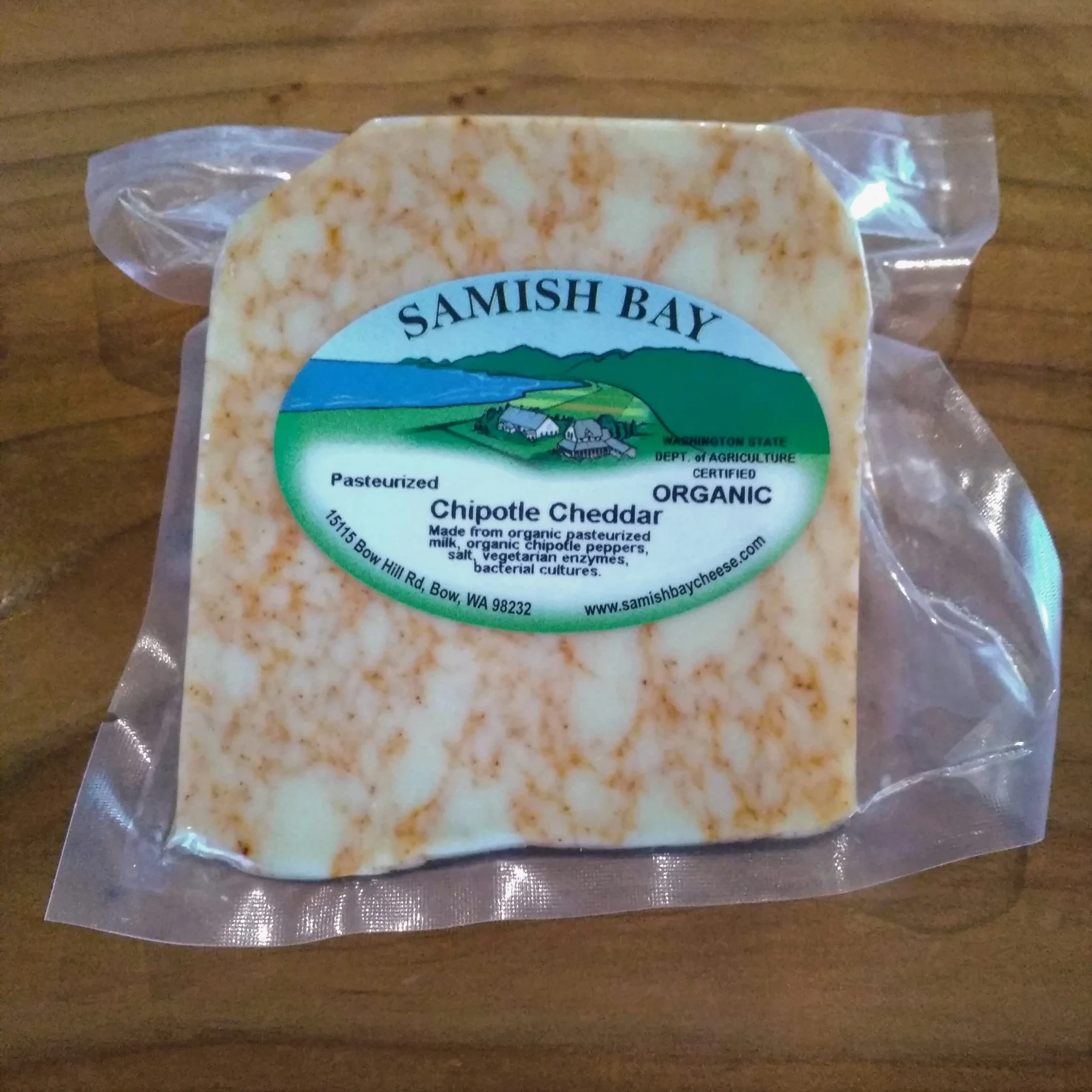 Samish Bay Organic Chipotle Cheddar Cheese 1/3 LB