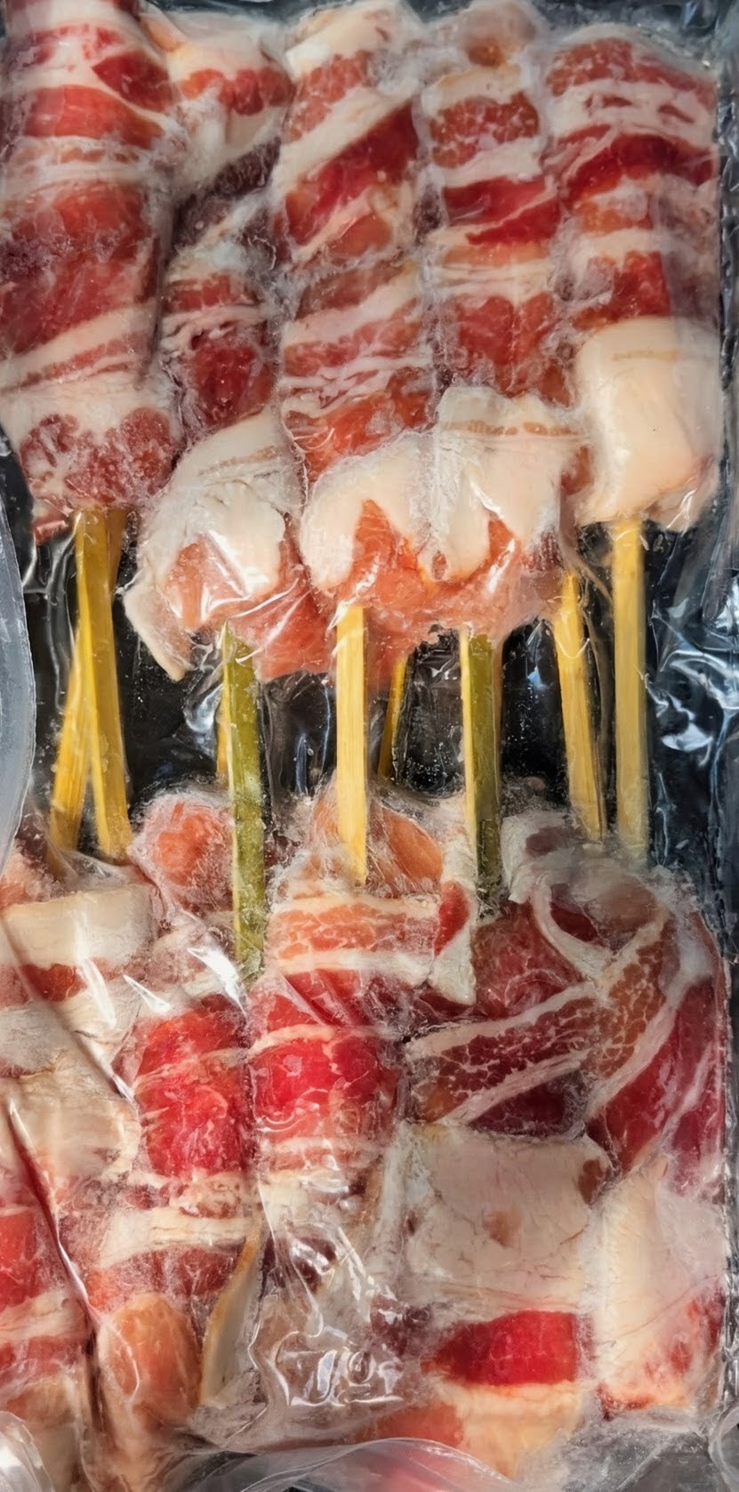 Bacon Wrapped Pork Skewers (10/pkg)