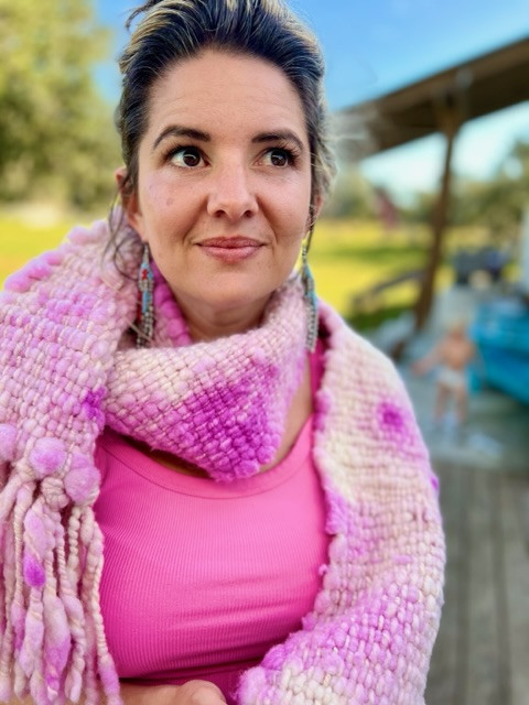 Floofy Magenta Scarf