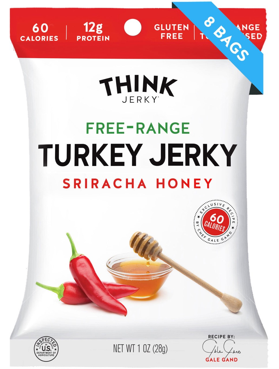 Turkey Jerky | Sriracha Honey | Think Jerky