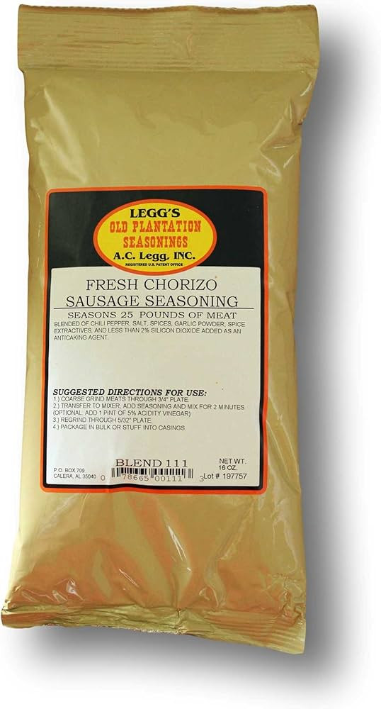 Legg's Fresh Chorizo Sausage Seasoning