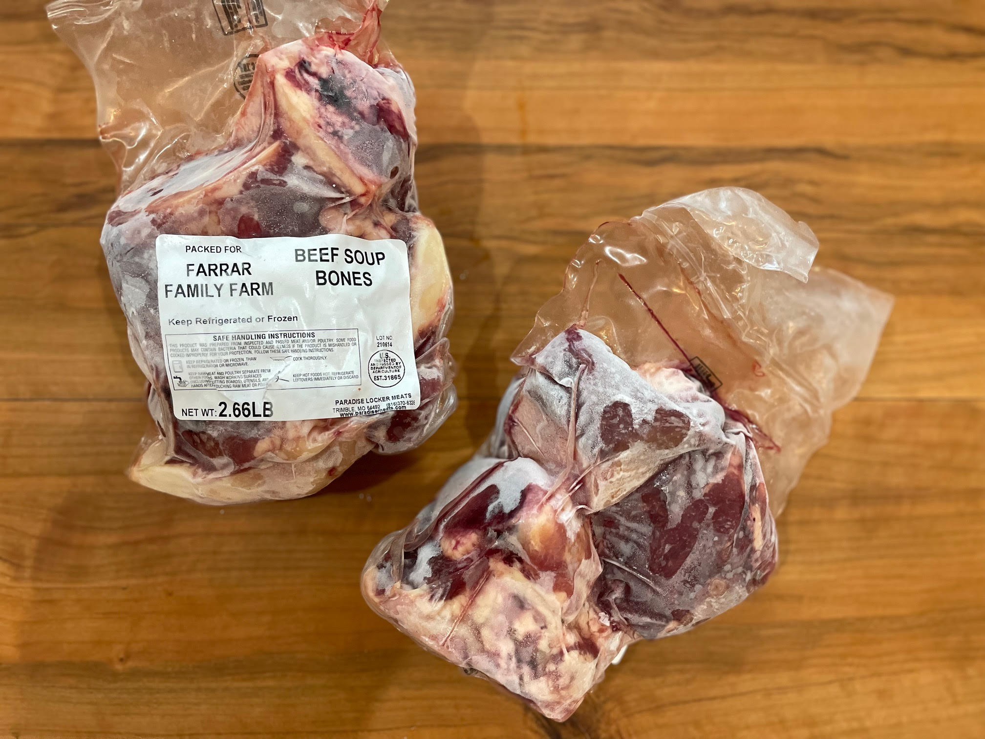 Beef Soup Bones (meat & bone)
