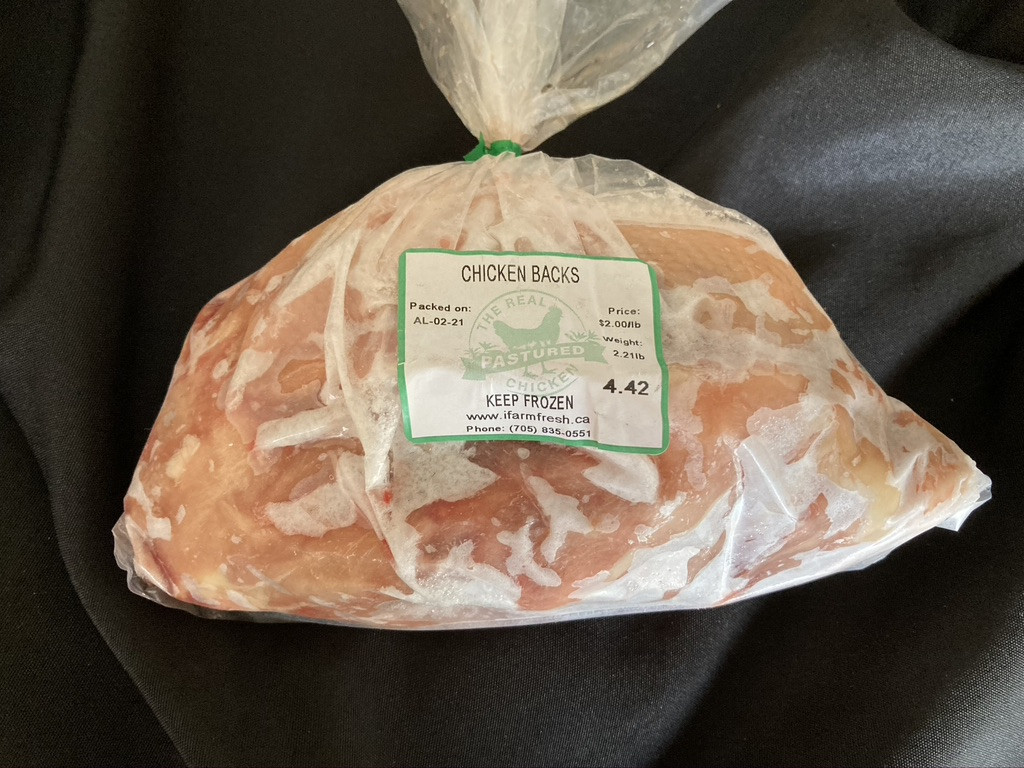Chicken - Backs - 2-3 Backs Per Pack - 1 Package