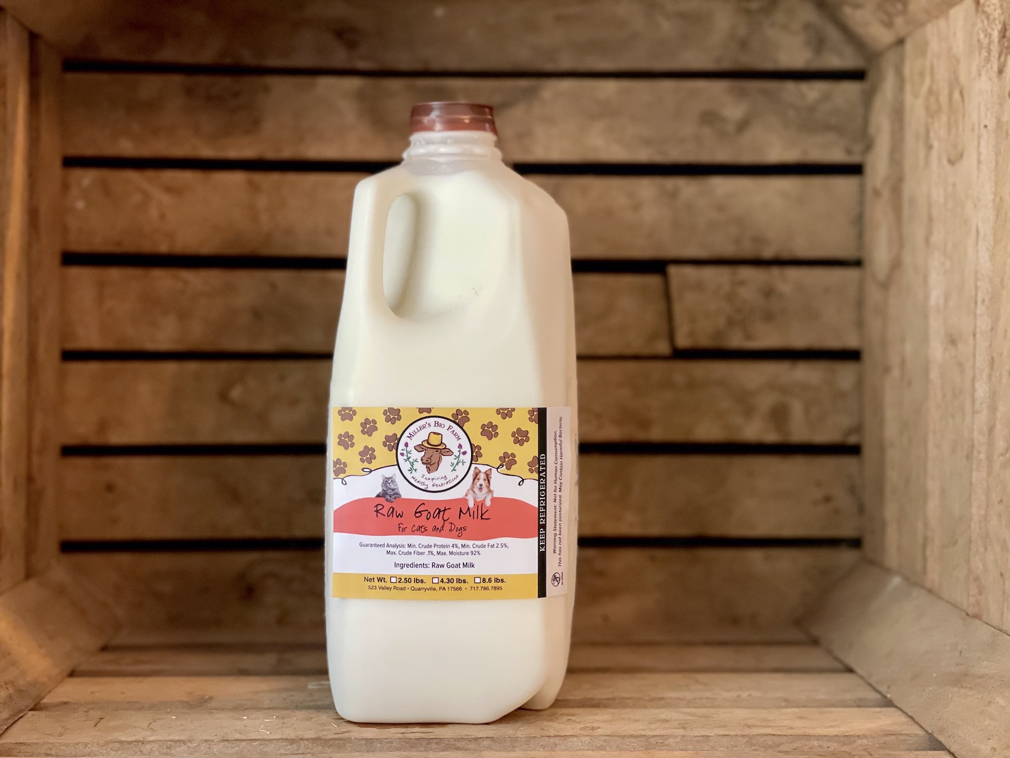 1/2 gallon - Raw Goat Milk