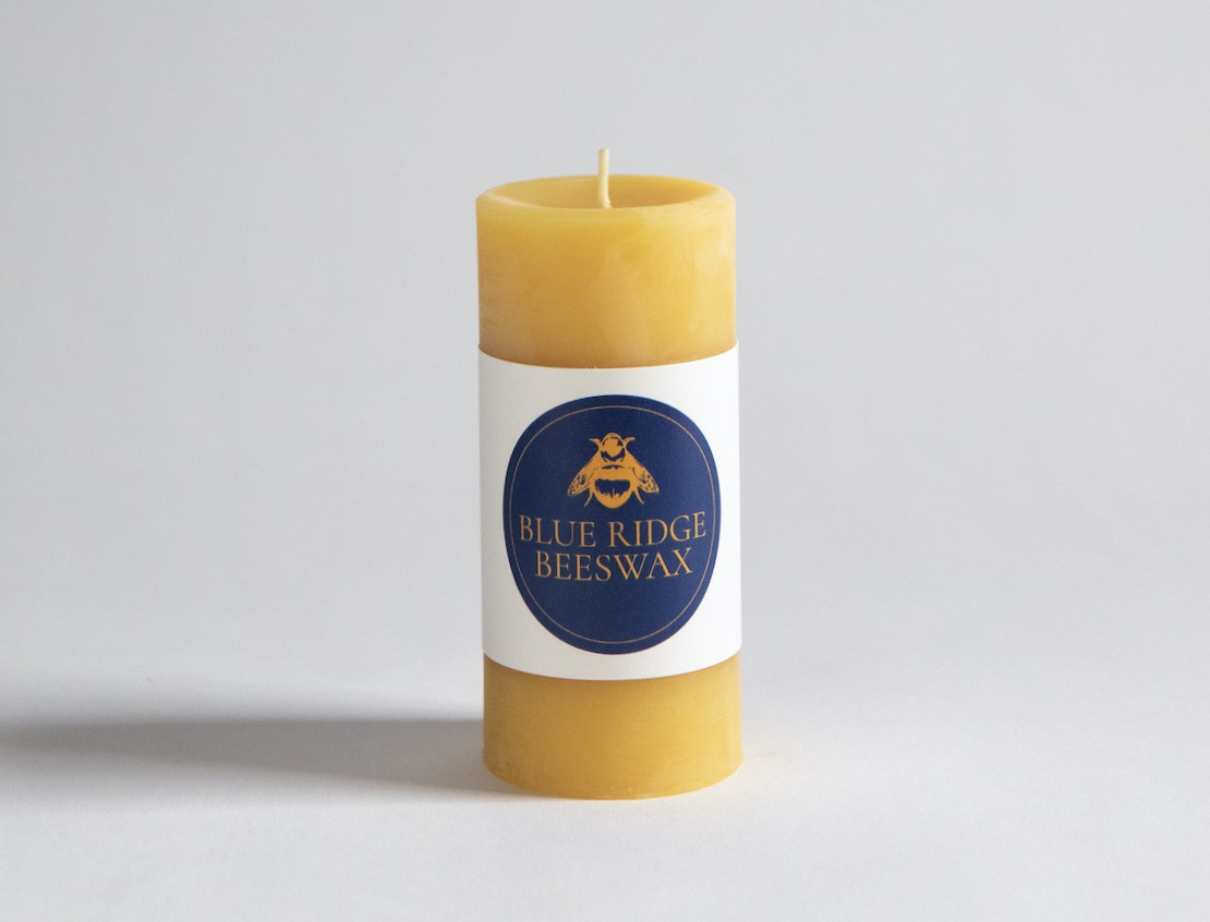THIN PILLAR BEESWAX CANDLE
