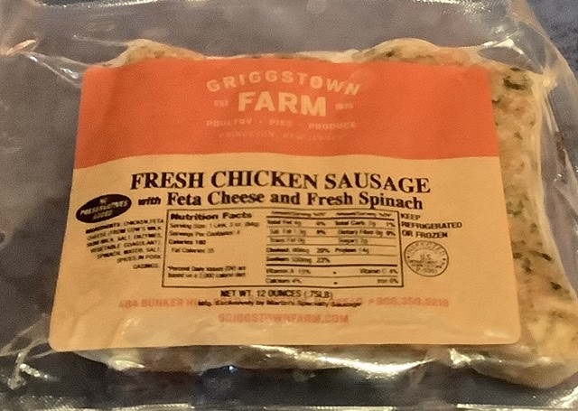 Feta Cheese & Fresh Spinach Chicken Sausage