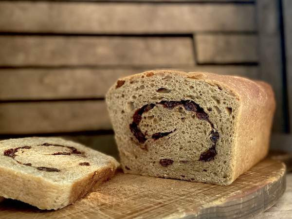Einkorn Sourdough Cinnamon Raisin Bread