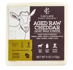 Cheddar - Aged Raw Goat Milk Cheddar Cuts (Laclare Farms)
