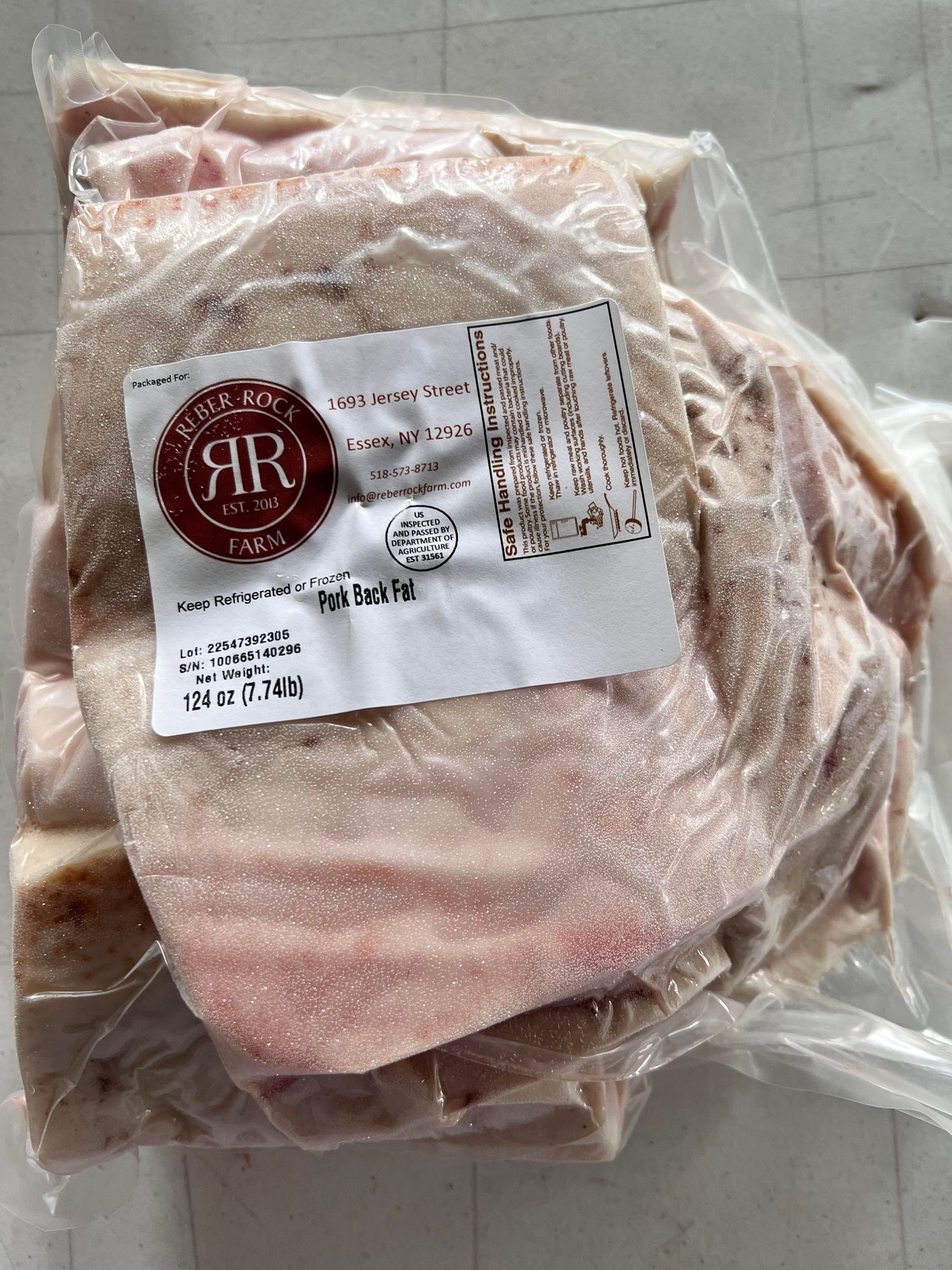 Pork Back Fat