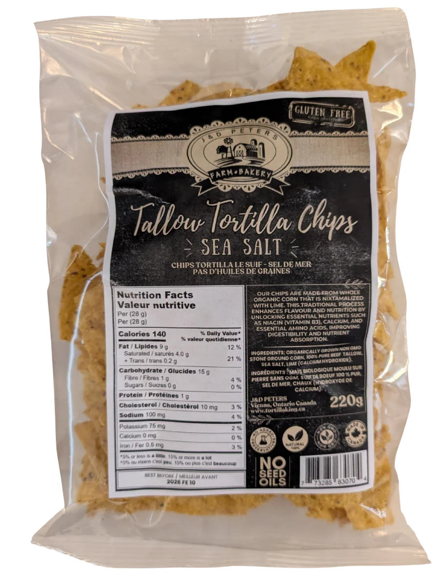 Tallow Fried Tortilla Chips - Salted
