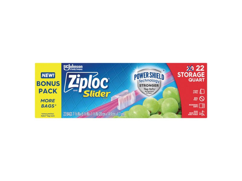 ZIPLOC SLIDELOC STRG Q