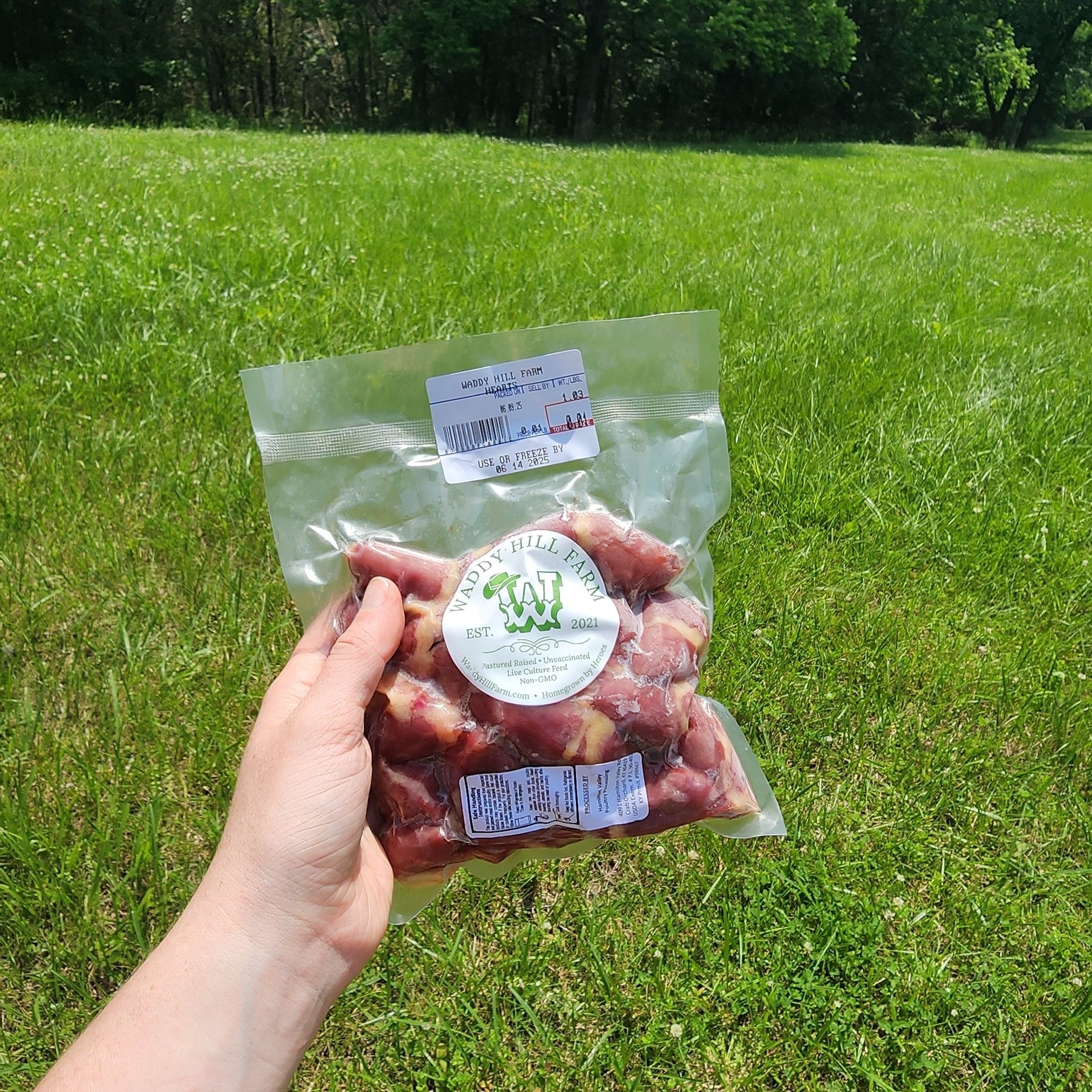 Pastured Chicken Hearts