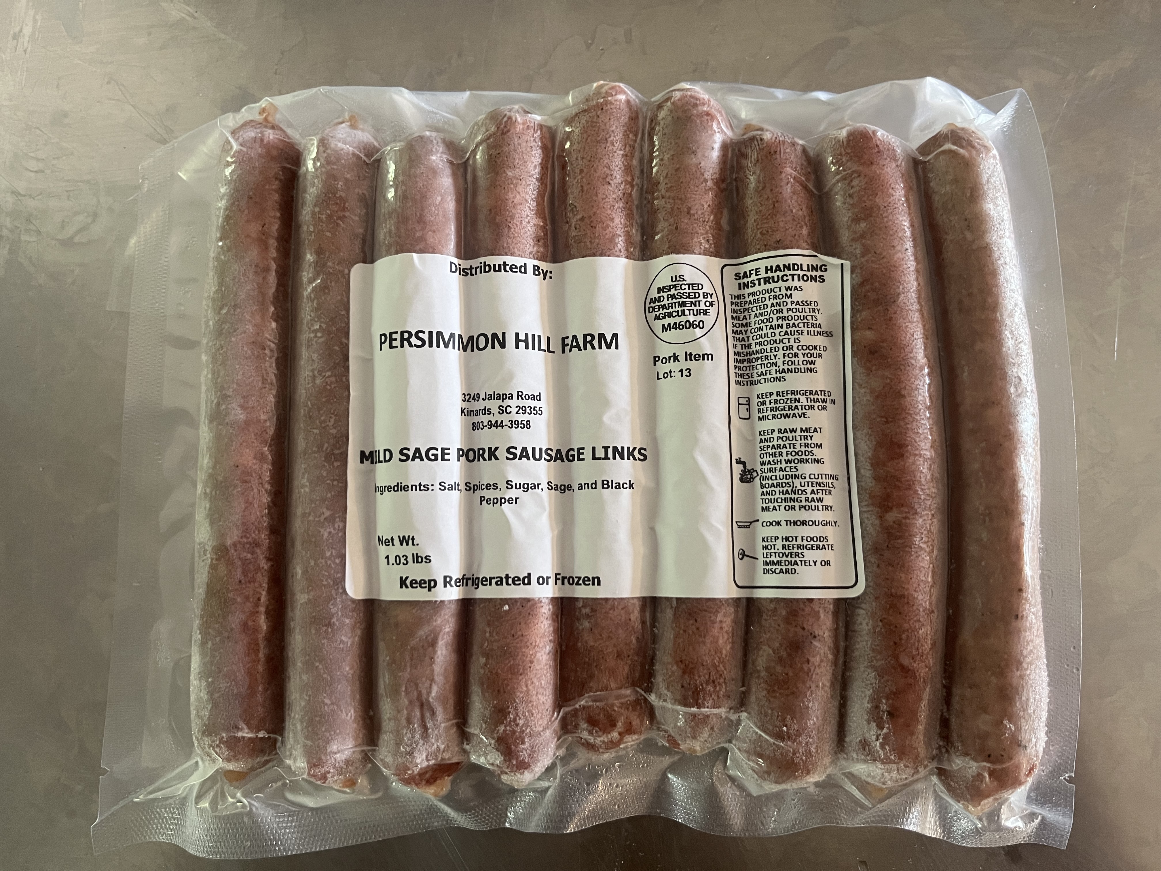 Mild Sage (breakfast links)